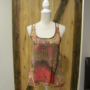Daytrip Floral Chiffon Tank Top